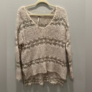 Free People Oversized Loose Knit Sweater